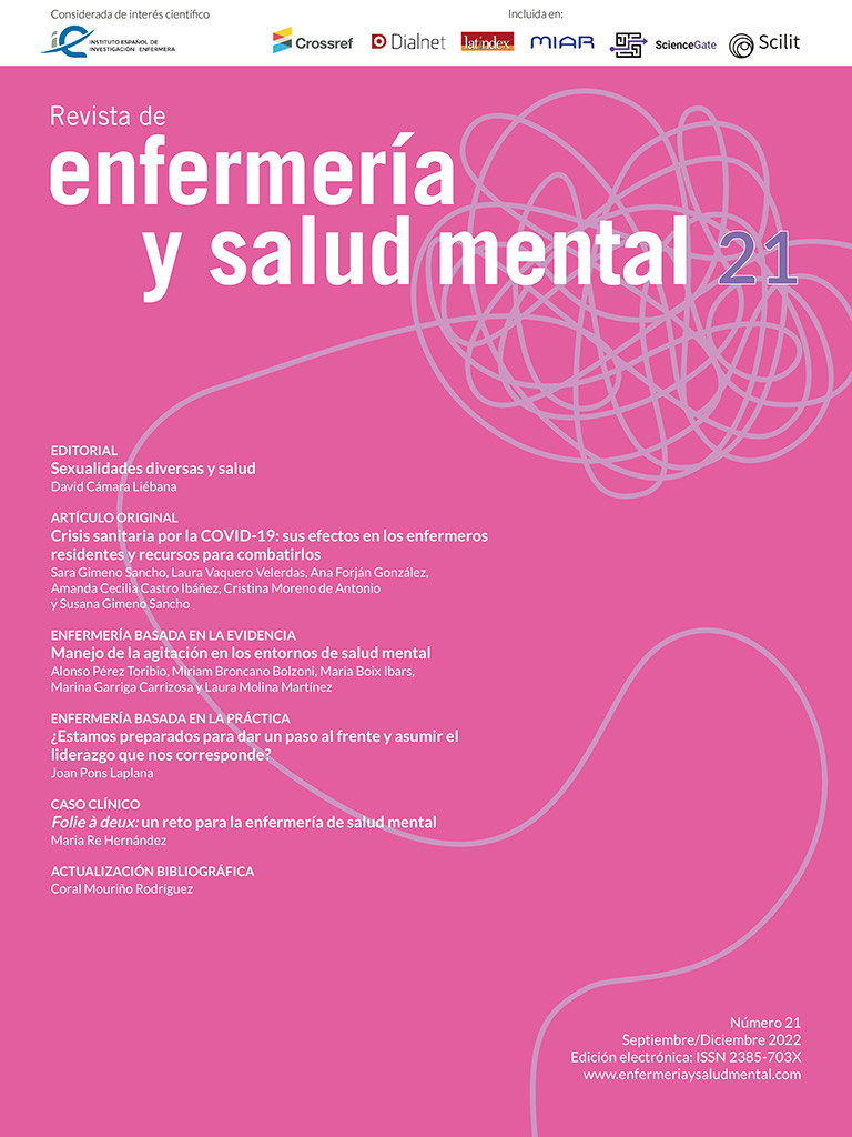 Revista de Enfermería y Salud Mental Número 21 septiembre/diciembre 2022
