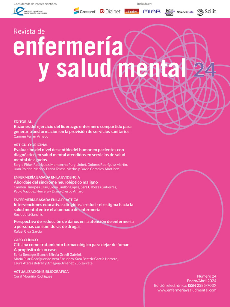 Revista de Enfermería y Salud Mental Número 24 enero/abril 2024